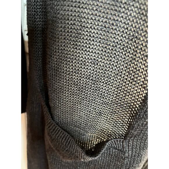 J. Jill black linen blend open weave duster cardigan S Perfect Classic Work Play - Picture 3 of 5